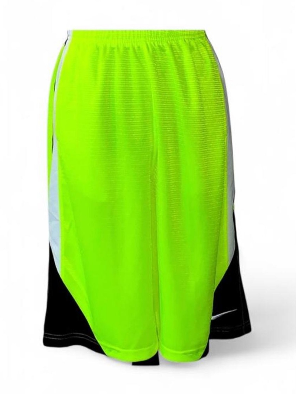Nike Men’s Neon Lime Athletic Shorts with Black Panels